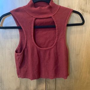 Urban Outfitters crop top with cut out